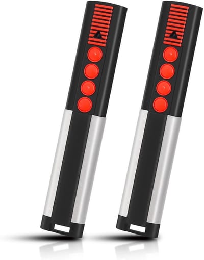 GELLDG Poortbeslag en Garagepoort Telecommande - 2 stuks - 4-kanaals - 868MHz - Betrouwbare bediening, Geschikt voor meeste garagedeuropeners - Geschikt voor 4020 TX03-868-4, 4026 TX03-868-2, 4020V000, 4026V000