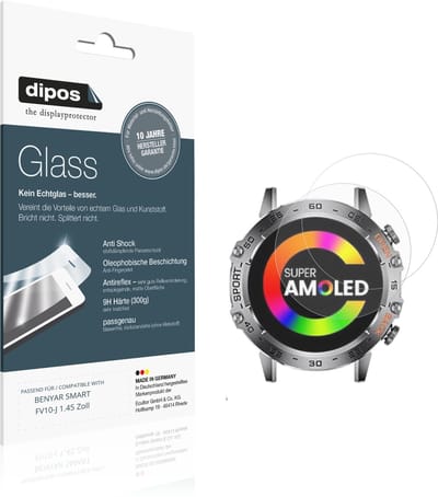 dipos – 2x Matte Pantserfolie geschikt voor BENYAR SMART FV10-J 1.45 Zoll | 9H Screenprotector