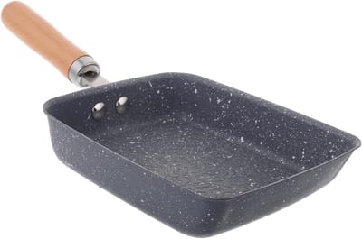 Tamagoyaki Pan - Omeletpan Koekenpan - Japanse Omelet Maken - Antiaanbak Steencoating - 332 cm Lengte - Blauw