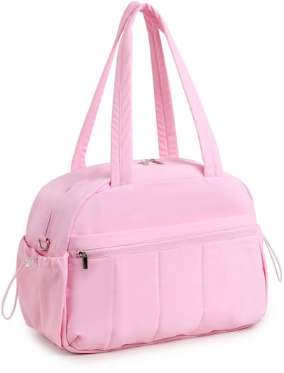 Opblaasbare reistas, sporttas, weekendtas voor dames (24 liter), waterafstotende reistas, handbagage, sporttas, ziekenhuistas, bevallingstas met PVC-natzak voor fitness,Roze