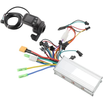 Elektrische Fiets Borstelloze Controller GZ3 LCD Display 2-in-1 48 60V 500W Scooter Controller Set voor 22,5 mm Diameter black