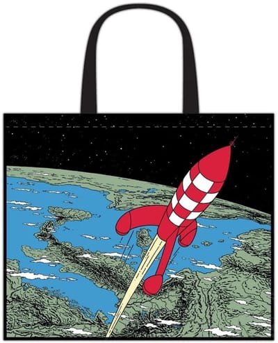 Stoere Kuifje De Rode Maanraket – Halfwaterdicht – Tintinimaginatio – 45x38x20 cm