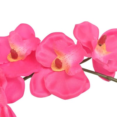 vidaXL - Kunstplant - orchidee - met - pot - 30 - cm - rood