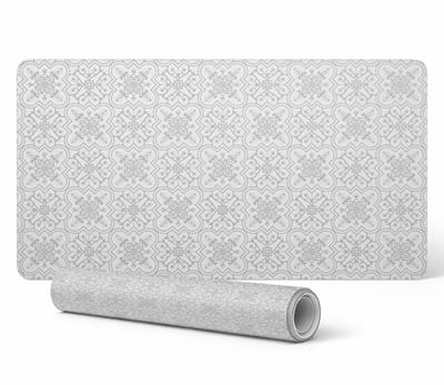 Duurzame antislip bureauonderlegger met symmetrisch ornament, 90x45 cm