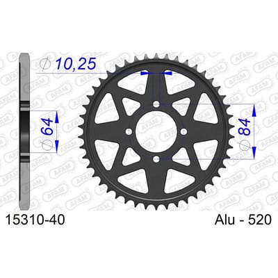 Tandwiel Afam 520 40 dents