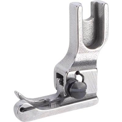 Pied presseur guide-bord droit avec ressort Accessoires compensateurs pour machine à coudre industrielle CR1 16N ES Acier plein gray