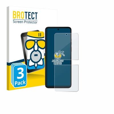 BROTECT - Screenprotector voor Motorola Razr+ 2025 - Folie Beschermfolie Beschermglas matte 3 Stuks