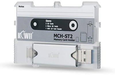 2IN1 USB 3.0 Kaartlezer en Geheugenkaarthouder voor SD en Micro SD - Lichtgewicht en Draagbaar