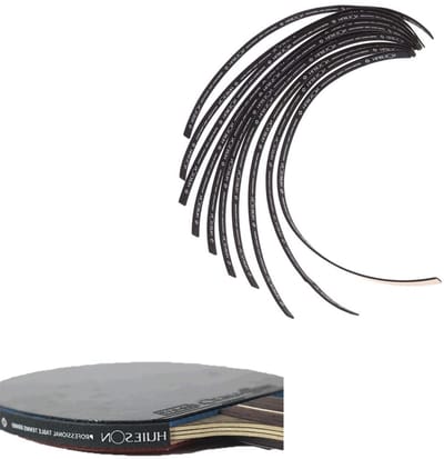 10 Stuks Side Tape voor Tafeltennis Peddels - Rubber Bescherming voor Blades en Randen - Zwart