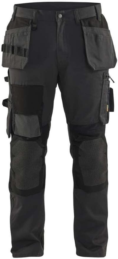 Blaklader Werkbroek met Kevlar en stretch 1554-1860 - Donkergrijs/Zwart - C146