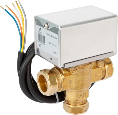 Centrale Verwarming Klep - Meerpoortsklep Verwarming - Verwarming Regelen - 3 Poort Mid-Positie - 22mm - Niet gespecificeerd