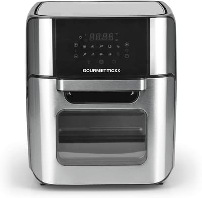 Hetelucht friteuse - Airfryer oven - Vetarm koken - XXL 12 Liter inhoud - 1800 watt - Zilver