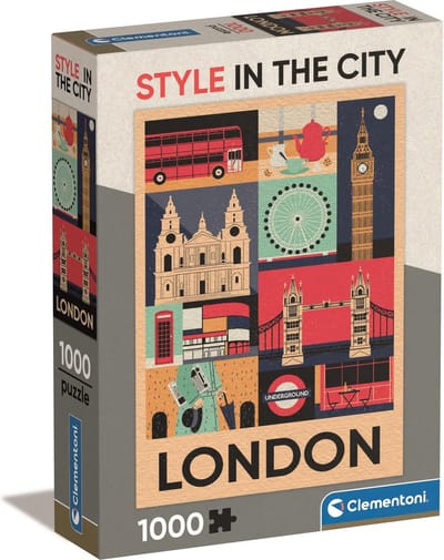Clementoni - Puzzel - 1000 Stukjes - Style in the City London - Puzzel Voor Volwassenen