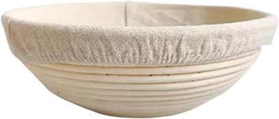 Broodmand Set - Rijsmanden - Brood Bakken - Natuurlijk Rotan - 25 cm - Houtkleur