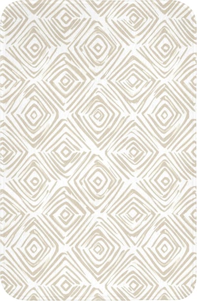 WC mat 40x60 cm - Antislip - Abstract - Ruit - Beige - Toiletmat - Vloermat - Douchemat - Toilet tapijt - Toiletmatten