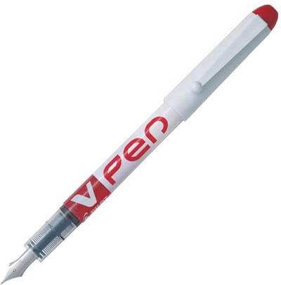 Pilot V-Pen Rode Uitwisbare Vulpen - 0,50 mm Schrijfbreedte