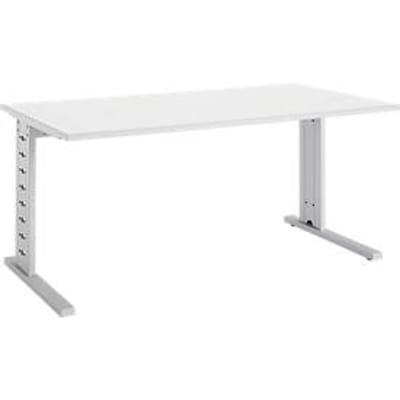 Schäfer Shop  Select Bureautafel Moxxo IQ, rechthoek, C-poot, B 1800 x D 800 x H 735 mm, wit
