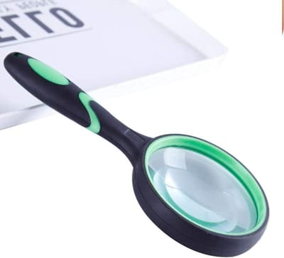 Vergrootglas - Vergrootglas Lezen - Tekst Vergroten - Dikke Glazen Lens - 10x Vergroting - Zwart