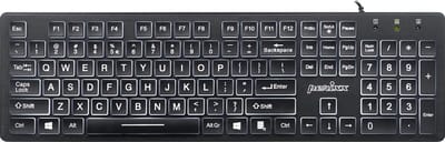 Perixx Bedrade Toetsenbord Voor Computer/Laptop Periboard 317 Met Achterverlichting
