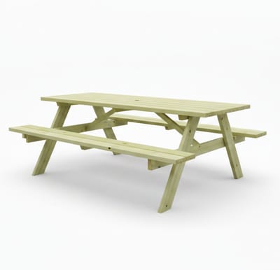Picknicktafel Solide | Geïmpregneerd | 180 cm | Tuintafel 6 personen | Stevige tafel | IJsseloutdoor