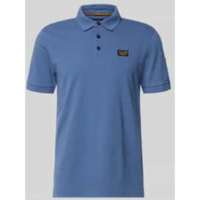 slim fit poloshirt met logopatch