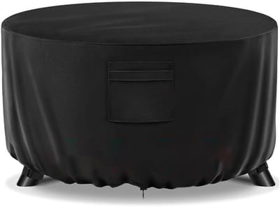 Vuurkorf Hoes - Buiten Kachel Cover - Bescherming Tegen Weer - Stormbestendig Trekkoord - 36 inch diameter - Zwart