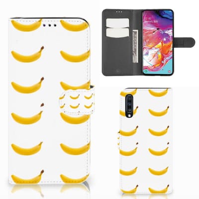 Book Case voor Samsung Galaxy A70 Book Cover Banana