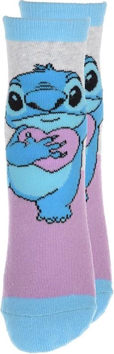 Lilo & Stitch - anti slip sokken Disney Stitch - grijs - maat 23/26