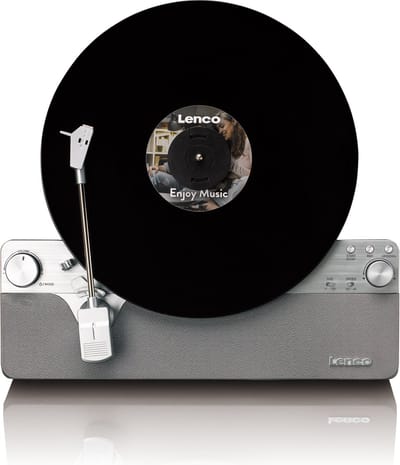 Lenco Platenspeler - Verticale Platenspeler - Volledig automatisch - Bluetooth - LSA-071SI - Grijs