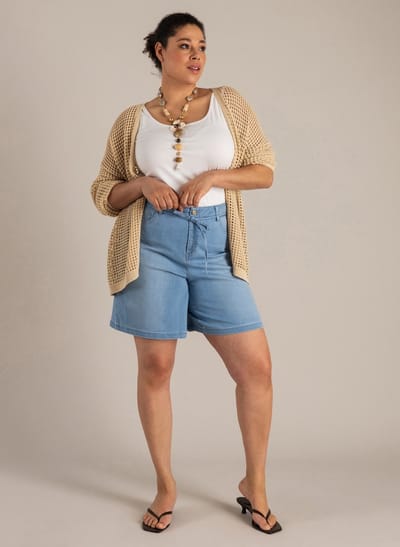 YEST CURVE Noa Bottoms - Light Denim Bleached - maat 2(50)