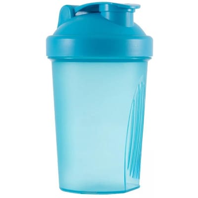 Bouteille Shaker Sport 400ML en Plastique pour Mélange de Poudre de Protéine Whey avec Bille en Acier Inoxydable pour Entraînement Fitness Gym Utilisation Extérieure 400ml
