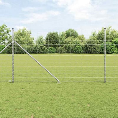 vidaXL - Gelast - Draadhek - met - Spikes - 25 - x - 1,4 - m - Gegalvaniseerd - staal - Mesh