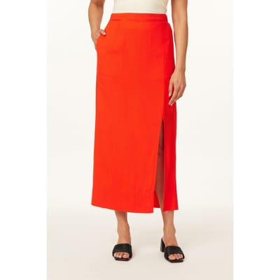 Scotch & Soda Pencil Slit Skirt Orange.com Taglia: L | Minigonne Outlet | Donna | Arancione