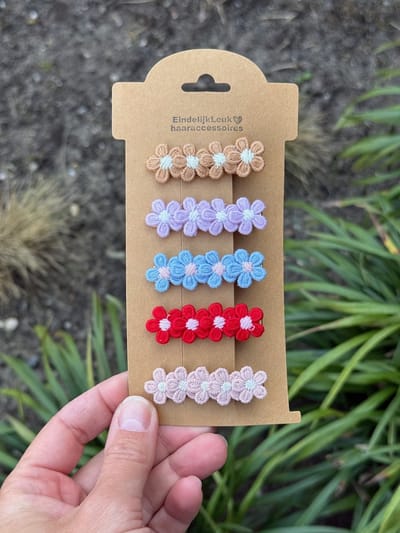 Haarspeldjes voor meisjes - Haaraccessoires meisjes - Haarspeldjes voor meisjes en baby's - Haarknipjes - Alligator bloemen clips - Haarclips - handgemaakte haaraccessoires - Cadeautje - Cadeau - Kraamcadeau
