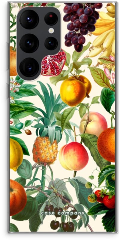 Case Company® - Hoesje geschikt voor Samsung Galaxy S22 Ultra hoesje - Classic Flora - Soft Cover Telefoonhoesje - Bescherming aan alle Kanten en Schermrand