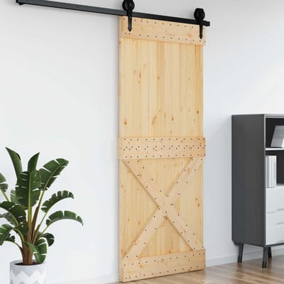 vidaXL - Kruisdeur - NARVIK - 95x210cm - Massief - Pine - Hout - (Onbehandeld)