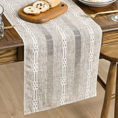 Mode Linnen boerderij rustieke boho bruine tafelloper 33x143 cm, seizoensgebonden vintage vakantie keuken eettafel decoratie voor thuisfeest decoratie