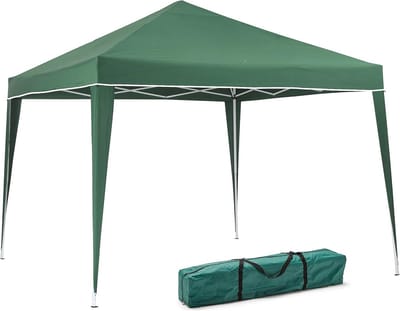 Opvouwbaar paviljoen 3 x 3 cm - groen multifunctioneel voor tuin en buitengebruik