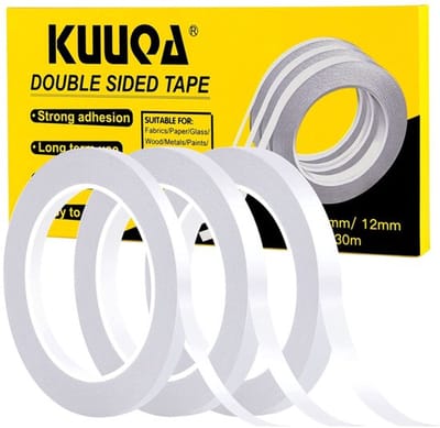 Allecto - Dubbelzijdige Plakband - Sterke Hechting - 30 m Lang - 6 mm