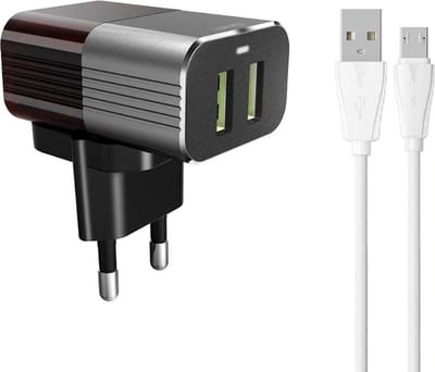 LDNIO - A2206 - 2.4A Dual USB Snellader - Oplader met Geschikt voor: Micro USB Kabel Geschikt voor : Samsung Galaxy / Nokia / Motorola / Huawei / Oppo / LG