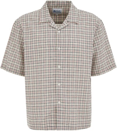 WE Fashion Heren relaxed fit overhemd met ruitdessin