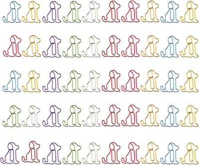 Paperclips Honden - Papierklemmen Clips - Documenten Organiseren - Schattig Hondenmotief - 31 x 26 cm - Gemengde kleuren