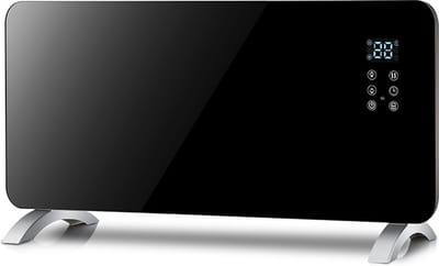 Borg Elektrische Glas Paneel Verwarming - Wifi - Convector kachel met Thermostaat - Werkt met App en Touch bediening - tot 25m2 - 2000 watt