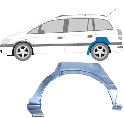 Reparatiepaneel achterspatbord voor Opel Zafira A 1999-2005 / Links