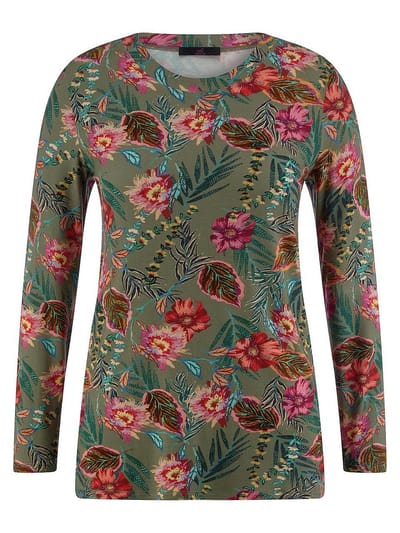 Shirt ronde hals Van Emilia Lay groen