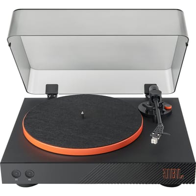 JBL Spinner - Bluetooth Platenspeler - Draaitafel voor Vinyl LP - Met Phono Voorversterker - 33/45 RPM - Aluminium Design - Zwart