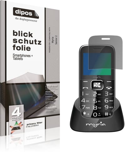 dipos – Matte Privacy Screenprotector geschikt voor Myria Senior 2 | Anti-Spy Beschermfolie