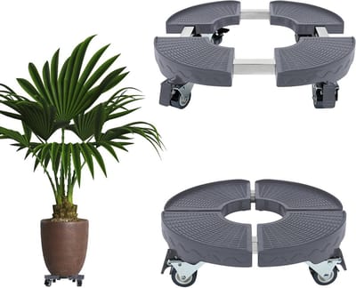 Verstelbare Plantenroller Rolplank met 360° Zwenkwielen - Max. 300kg Draagvermogen