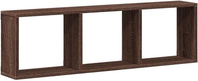 Wandkast Hangkast Hout 100x16x30cm Massief Houten Kast voor Keuken of Woonkamer