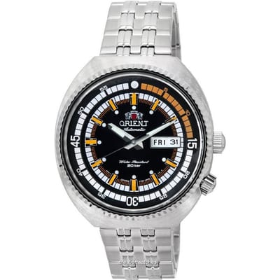 Orient Neo Classic Sport Zwarte Wijzerplaat Automatisch Duikershorloge RA-AA0E05B19B RA-AA0E05B39B 200M Herenhorloge zwart